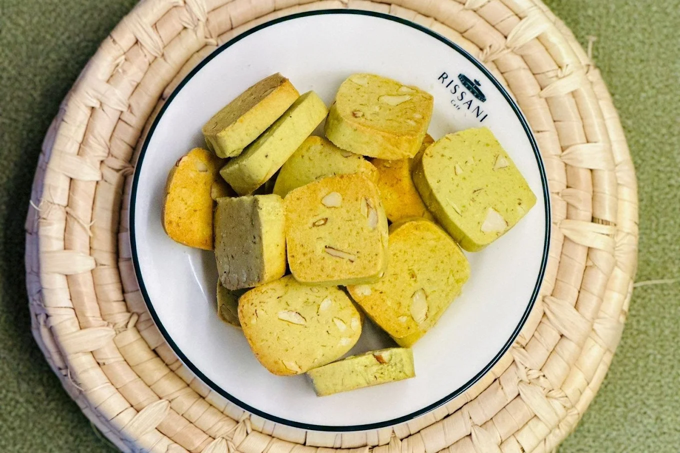 Matcha & Pistachio Biscotti